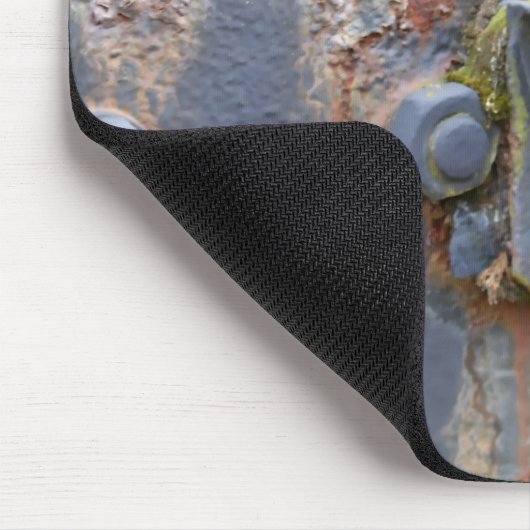 Rusty Industrial Machinery Detail Mousepad (Ecke)