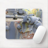 Rusty Industrial Machinery Detail Mousepad (Mit Mouse)
