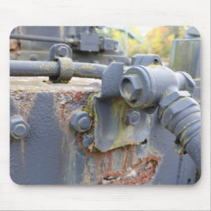Rusty Industrial Machinery Detail Mousepad