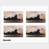 Rusty Junk Pipe Texturrost Rechteckiger Aufkleber (Blatt)