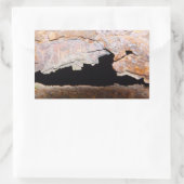 Rusty Junk Pipe Texturrost Rechteckiger Aufkleber (Tasche)