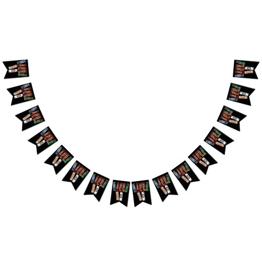 Rusty Licence plate 60. Geburtstag Wimpelkette (Alle)