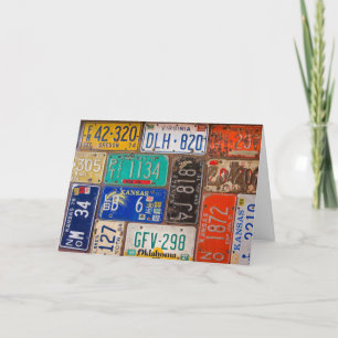 Rusty License Plate Karte