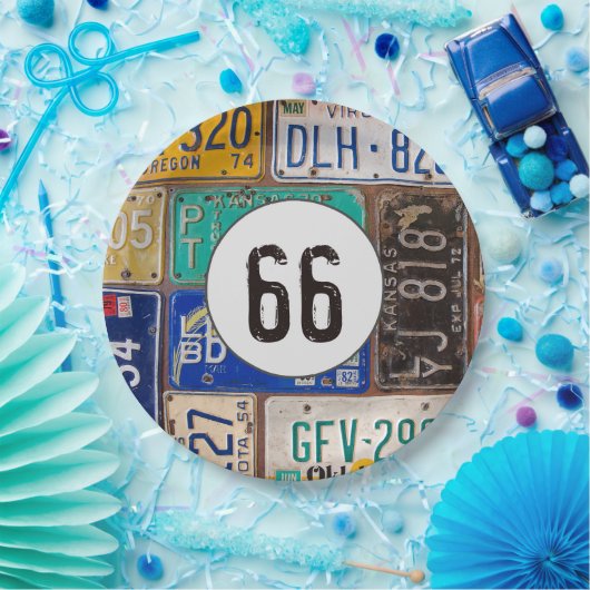 Rusty License Teller 66. Geburtstag (Party)