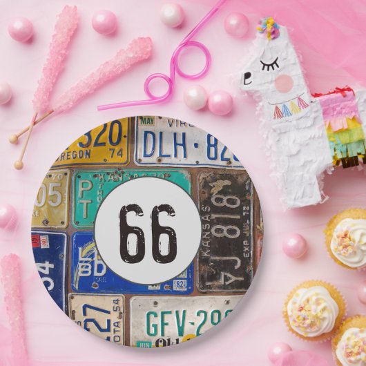 Rusty License Teller 66. Geburtstag (Party)