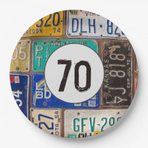 Rusty License Teller 70. Geburtstag