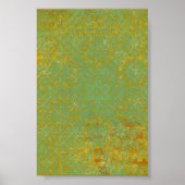 Rusty LIme Green Pattern Hintergrund Poster (Vorne)
