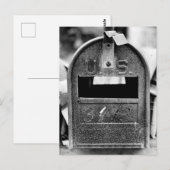 Rusty Mailbox Portrait Postkarte (Vorne/Hinten)