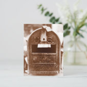 Rusty Mailbox Postkarte (Stehend Vorderseite)