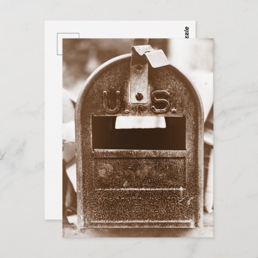 Rusty Mailbox Postkarte (Vorne/Hinten)