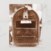 Rusty Mailbox Postkarte (Vorderseite)