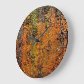 Rusty Metal Abstrakt Grunge Art Große Wanduhr (Winkel)