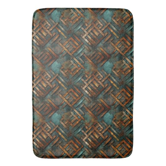 Rusty Metal Bath Mat Badematte (Vorderseite Vertikal)