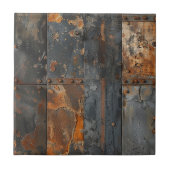 Rusty Metal Ceramic Tile Fliese (Vorderseite)