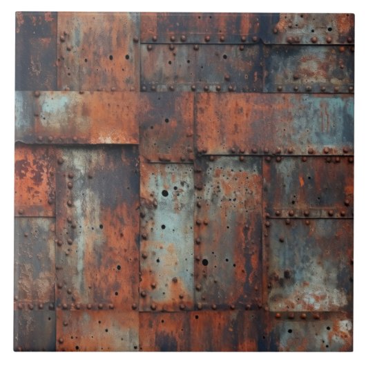Rusty Metal Keramik Tile Fliese (Vorderseite)