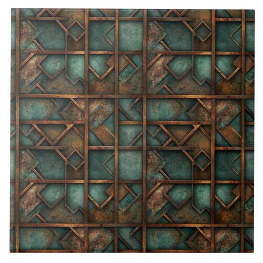 Rusty Metal Keramik Tile Fliese (Vorderseite)
