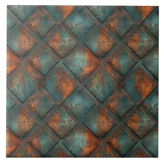 Rusty Metal Keramik Tile Fliese (Vorderseite)