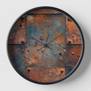 Rusty Metal Panels Uhr