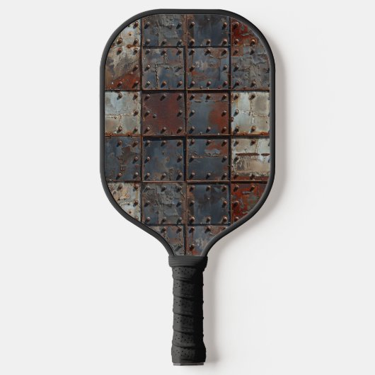 Rusty Metal Pickleball Paddle (Vorderseite)