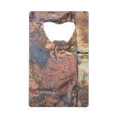 Rusty Metal Siding Altes industrielles Gebäude Det Geldbeutel Flaschenöffner (Rückseite)