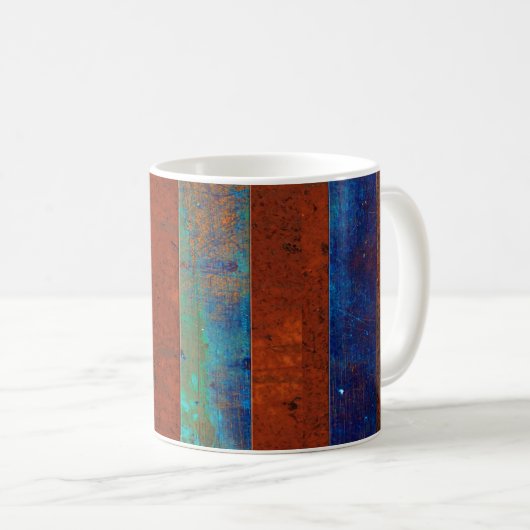 Rusty Metal Style Mug Kaffeetasse (VorderseiteRechts)