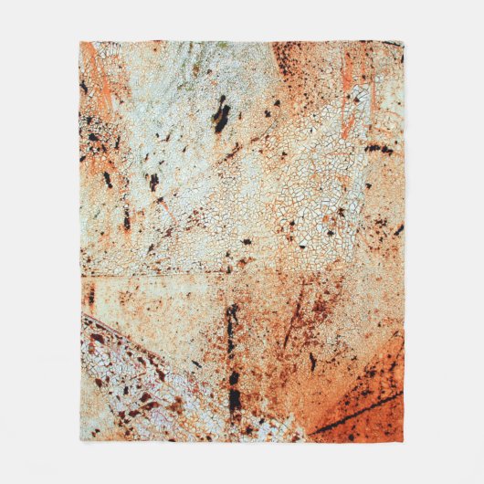 Rusty metal surfaceabstract, aging, home decor, bu fleecedecke (Vorderseite)