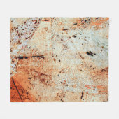 Rusty metal surfaceabstract, aging, home decor, bu fleecedecke (Vorderseite (Horizontal))