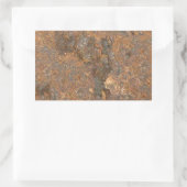 Rusty Metal Textur Rechteckiger Aufkleber (Tasche)