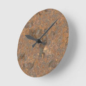 Rusty Metal Textur Runde Wanduhr (Winkel)