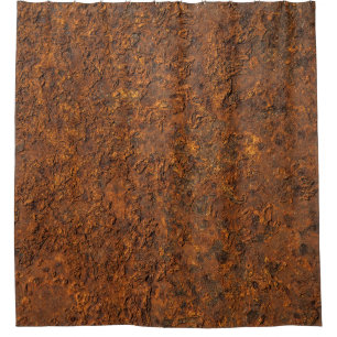 Rusty Metal: Texturierte Eisen Ästhetik. Duschvorhang