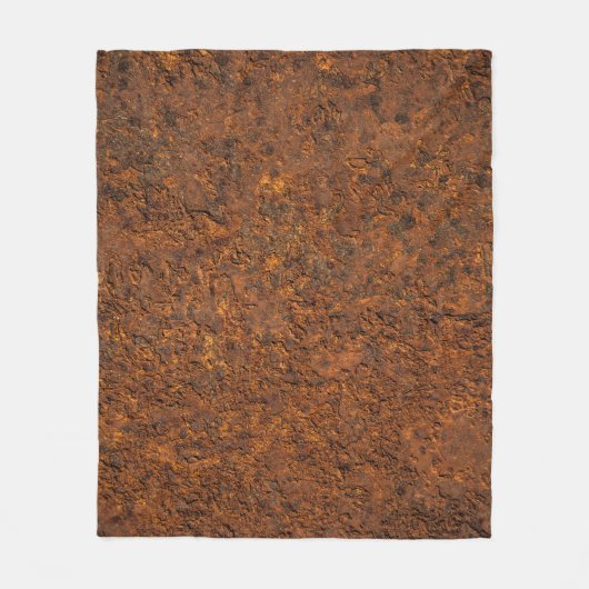 Rusty Metal: Texturierte Eisen Ästhetik. Fleecedecke (Vorderseite)