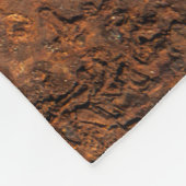 Rusty Metal: Texturierte Eisen Ästhetik. Fleecedecke (Ecke)