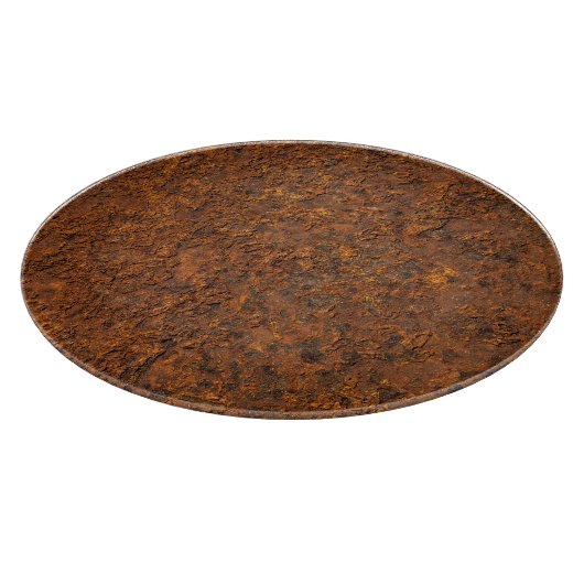 Rusty Metal: Texturierte Eisen Ästhetik. Schneidebrett (Ecke)