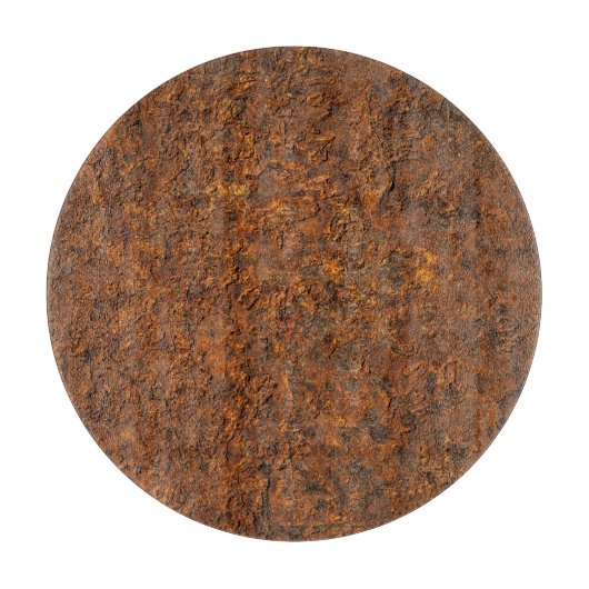 Rusty Metal: Texturierte Eisen Ästhetik. Schneidebrett (Vorderseite)