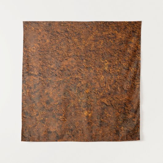 Rusty Metal: Texturierte Eisen Ästhetik. Wandteppich (Vorderseite (Horizontal))