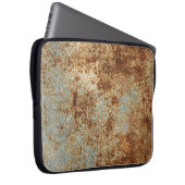 Rusty Metal: Texturierte Panel Hintergrund. Laptopschutzhülle (Vorne Rechts)