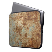 Rusty Metal: Texturierte Panel Hintergrund. Laptopschutzhülle (Vorderseite Links)