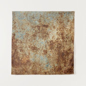 Rusty Metal: Texturierte Panel Hintergrund. Wandteppich (Vorderseite (Horizontal))