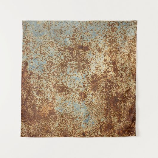Rusty Metal: Texturierte Panel Hintergrund. Wandteppich (Vorderseite (Horizontal))