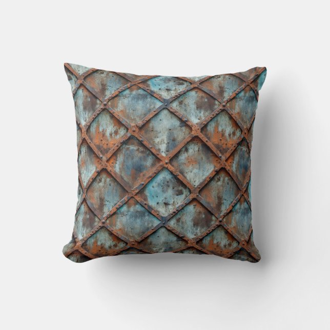 Rusty Metal Throw Kissen (Vorderseite)