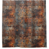 Rusty-Metallduschvorhang Duschvorhang (Vorderseite)