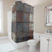 Rusty-Metallduschvorhang Duschvorhang (Beispiel)