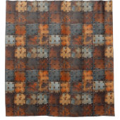 Rusty-Metallduschvorhang Duschvorhang (Vorderseite)