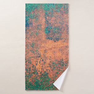 Rusty Metallplatte Hintergrund Textur. Stahlplatte Badehandtuch