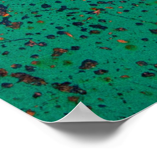 Rusty Metallplatte Hintergrund Textur. Stahlplatte Poster (Ecke)