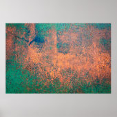 Rusty Metallplatte Hintergrund Textur. Stahlplatte Poster (Vorne)