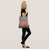 Rusty Metallplatte Hintergrund Textur. Stahlplatte Tasche (Am Model)