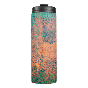 Rusty Metallplatte Hintergrund Textur. Stahlplatte Thermosbecher