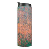 Rusty Metallplatte Hintergrund Textur. Stahlplatte Thermosbecher (Nach rechts gedreht)