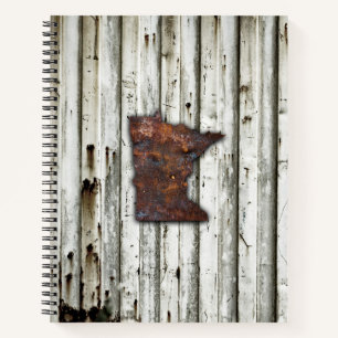 Rusty Minnesota Shape Notizblock